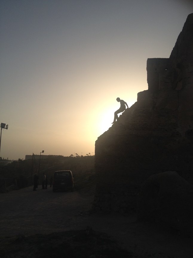 Moroccan kids love to climb