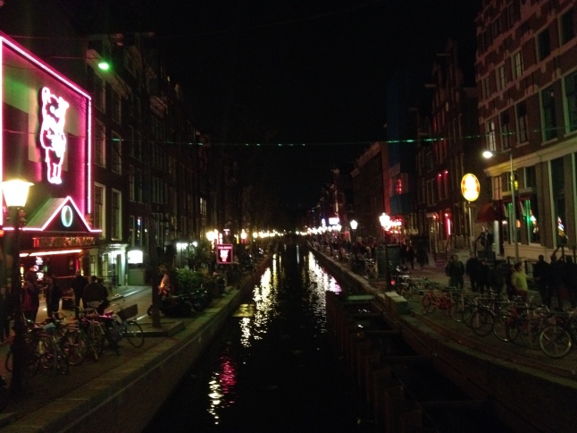 Red Light District: Casa Rosso is on the left